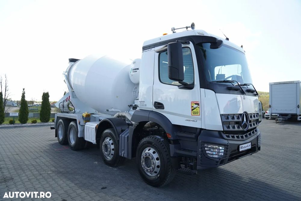 Mercedes-Benz AROCS 3240 / 9M3 BETONIERĂ / 8x4 / SCHWING STETTER / HARDOX / JANTE DIN ALIAJ / 12.2021 - 9