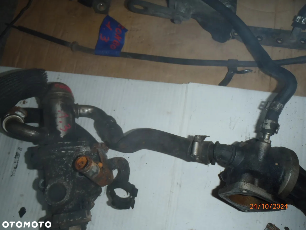 kolektor ssący alternator sprężarka sprzęgło docisk tarcza  dwumasa dwumas chłodniczka oleju opel corsa combo astra meriva 1.3 cdti - 12