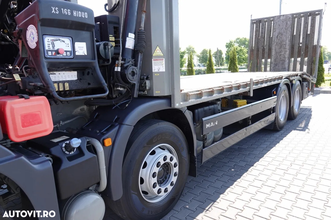 MAN TGS 35.360 / 8x2-4 / REMORCARE + HDS HIAB 166 E-2 / AXIE LIFTATOR / 4 AXI / GAMA HIDRAULICA / TROLIU / ASISTENTA RUTIERA / EURO 5 EEV - 12