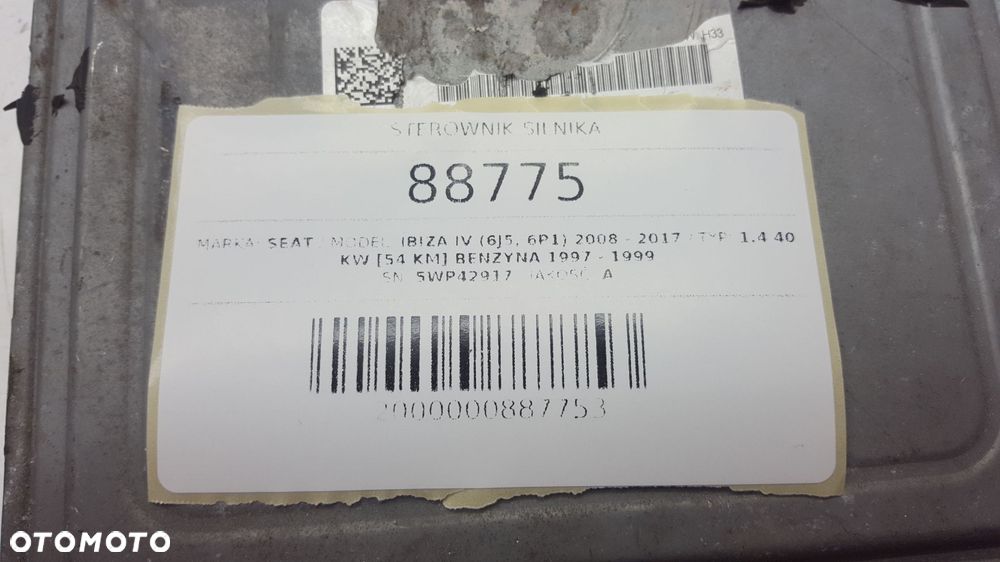 STEROWNIK SILNIKA SEAT IBIZA IV 1.6 TDI 5WP42917 - 4