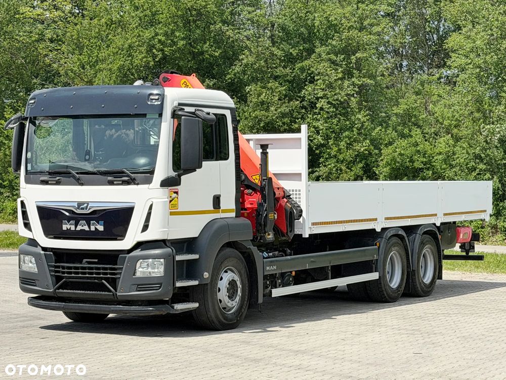 MAN TGS 26.360 * SKRZYNIA 7,60 m + PK 18002 - EH B + PILOT * 6x4 * STAN BDB - 4