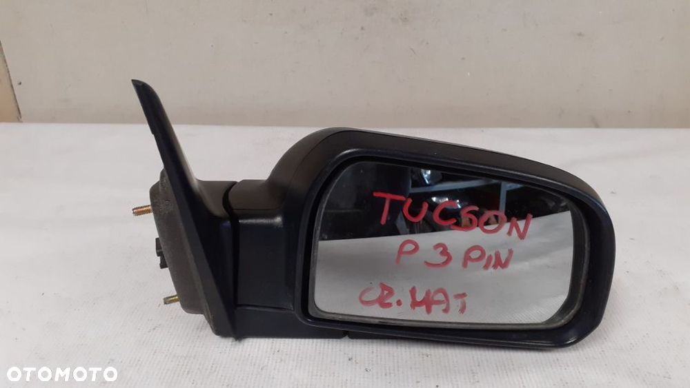 LUSTERKO ELEKTRYCZNE PRAWE HYUNDAI TUCSON  3PIN  CZARNY MAT - 2