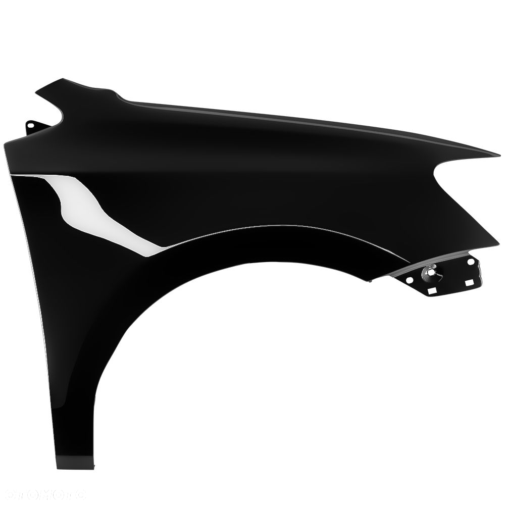 BLU Błotnik VW POLO 6R V 5 L041 LO41 prawy czarny 09-17 przód ocynk Schwarz - 2