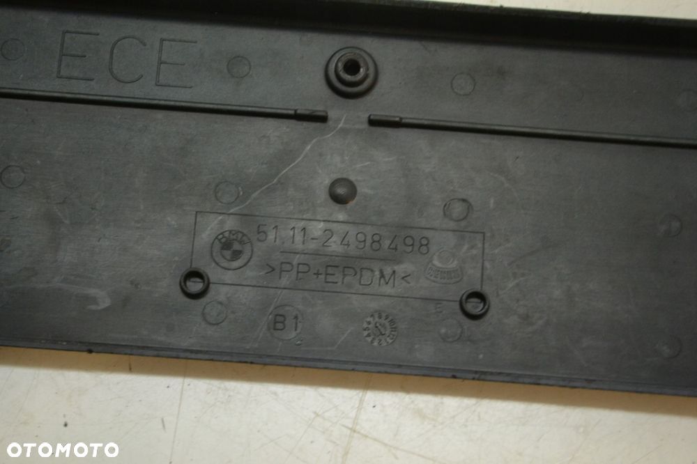 BMW E39 MPAKIET PODKŁADKA POD TABLICE REJESTRACYJNĄ 2498498 - 6