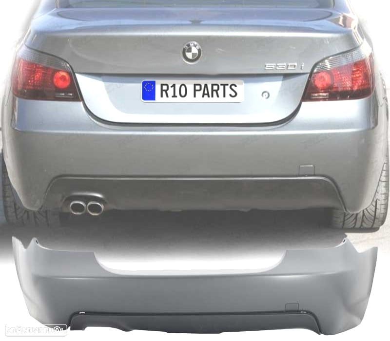 PARÁ-CHOQUES TRASEIRO BMW E60 07-10 LOOK M - 1