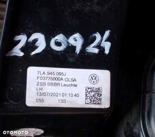 VW T6 7LA LEWA TYLNA LAMPA KLAPA ORYGINAŁ 7LA945095J - 6