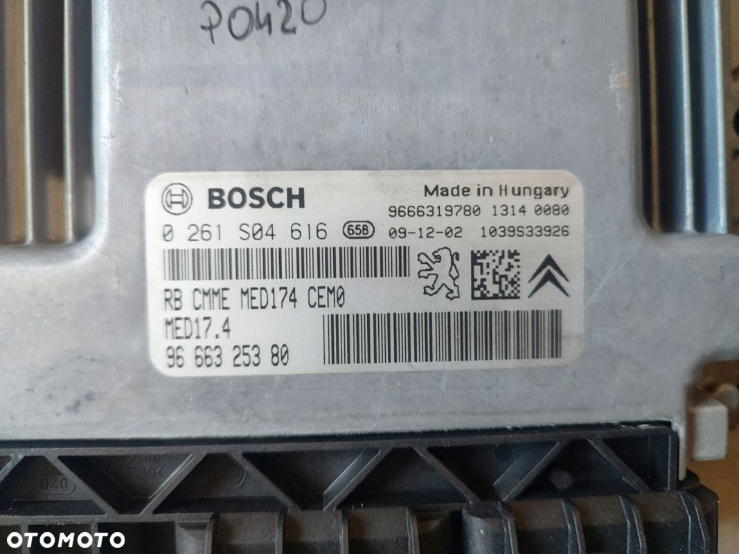 CITROEN C5 III X7 1,6THP STEROWNIK SILNIKA 9666325380 - 1