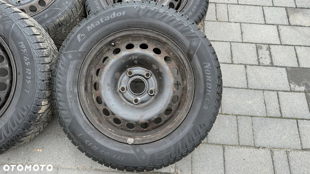 Koła r15 5x112 195/65 felgi stalowe stalówki seat skoda vw audi - 2