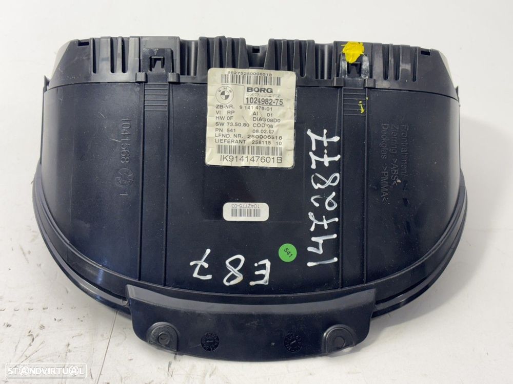 Painel de instrumentos BMW 1 (E81 E87) 118 d REF. 914147601 - 2