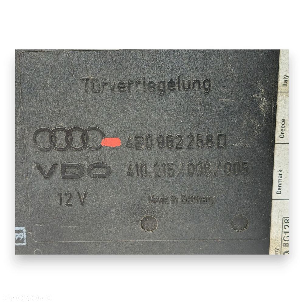 MODUŁ KOMFORTU Audi A6 C5 4B0962258D - 3