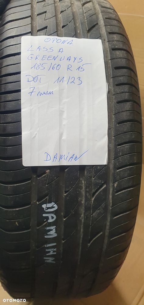 1X Opona Lassa Greenways 185/60 R15 7mm 1123 - 9
