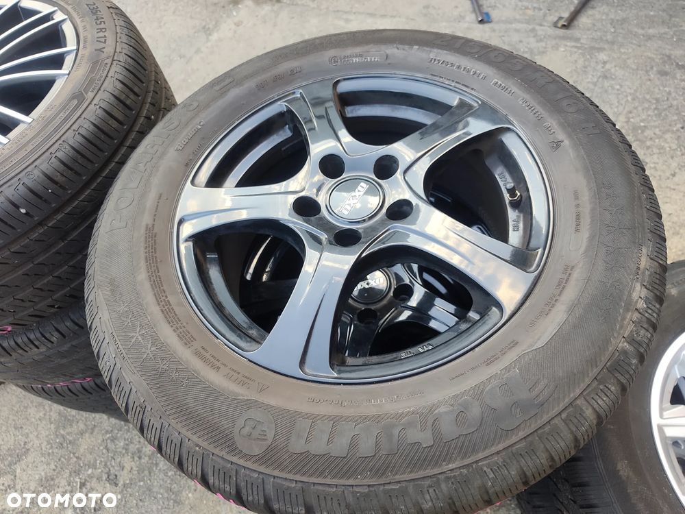 5x114,3 Felgi Aluminiowe Alufelgi Czarne 5x114 16 Koła Zimowe Zima KIA SPORTAGE HYUNDAI IX35 TUCSON SANTA FE MITSUBISHI ASX OUTLANDER Suzuki Grand Vitara Toyota RAV4 Dacia Duster Renault Kadjar NISSAN QASHQAI XTRAIL Honda CR-V 6mm Legnica ALU-RAD 215/65 - 1