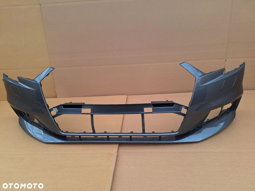 AUDI A3 LIFT HB 16- 17-20 8V3 ORYGINAŁ! NOWY! ZDERZAK PRZÓD PRZEDNI BDB SZARY MET. ORYGINAŁ 8V3807437AF WYSYŁKA 24H - 2