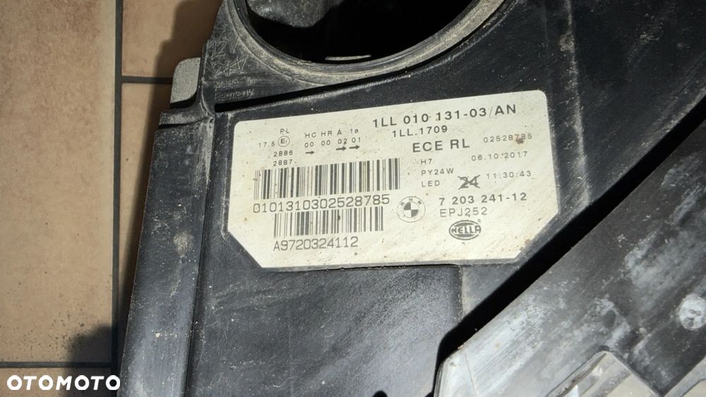 BMW 5 F10 F11 LAMPA LEWY PRZÓD ANGLIK 7203241 - 6