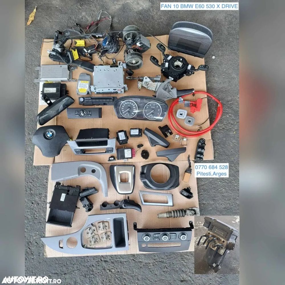 display navigatie ceasuri bord radio cd modul airbag ecu modul control lumini bloc lumini oglinda retrovizoare airbag volan bmw E60 E60 lci E 61 E61 lci E 70 E71 - 1