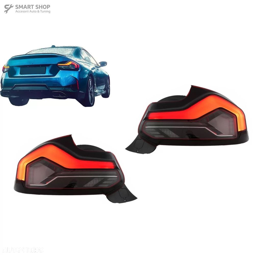 Stopuri LED BMW Seria 2 F22 F23 M2 F87 (2014-2020) Semnal Dinamic Secv - 1