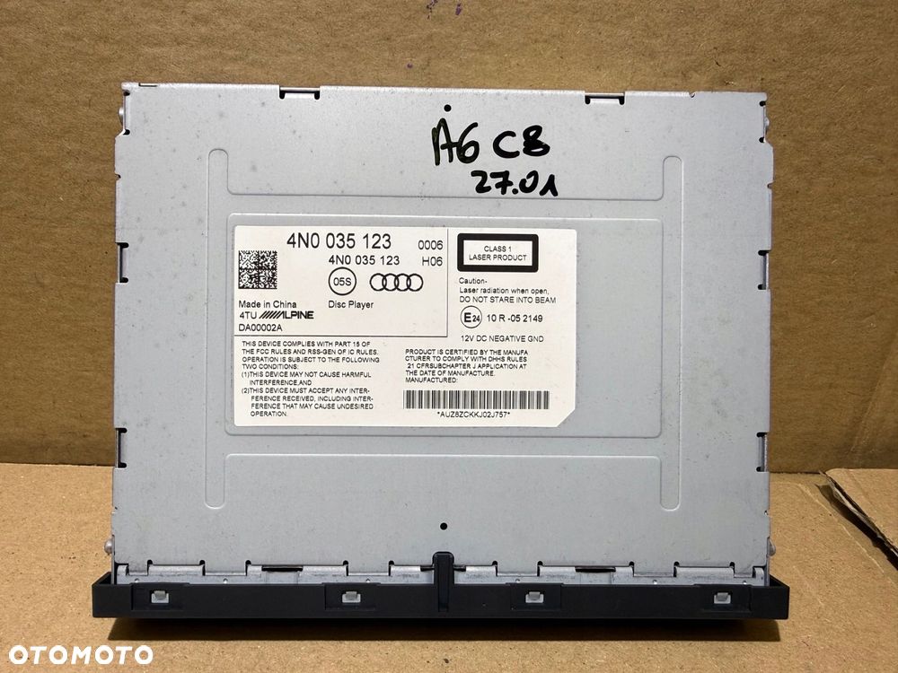 audi a6 a7 a8 e-tron q7 q8 nawigacja czytnik dvd mmi multimedia 4n0035123 - 9