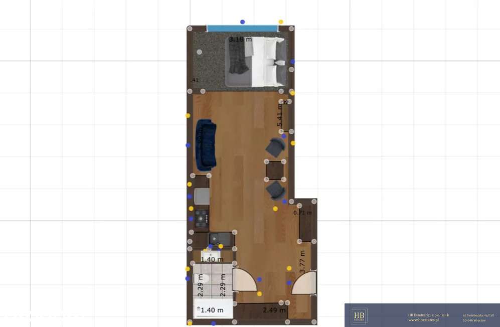 Studio w centrum, blisko dworca PKP/PKS