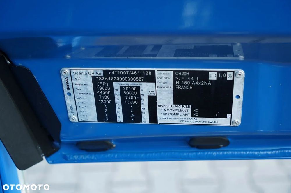 Scania R 450 / HYDRAULIKA / PEŁNY ADR / RETARDER / KLIMATYZACJA POSTOJOWA / ALUFELGI / 2022 ROK - 34