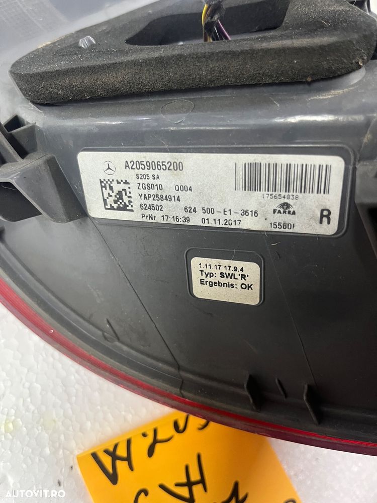 Stop dreapta aripa Mercedes w205 Combi 2017 - 4