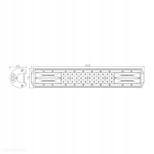 panel led lampa robocza 84 led 72w 12/24v combo ip67 r10 448 mm - 8