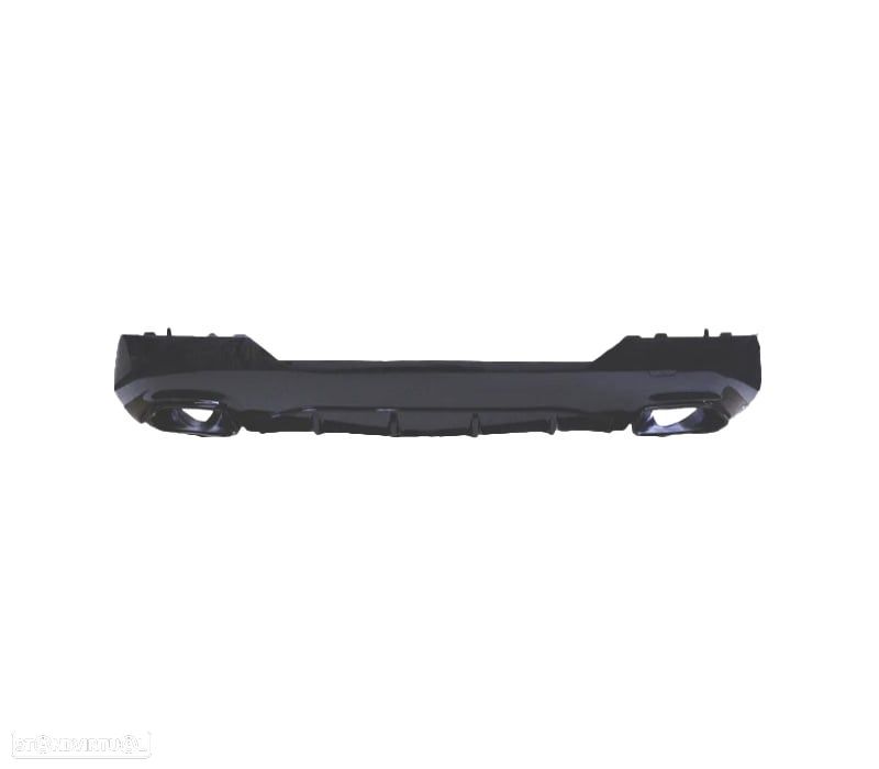 DIFUSOR BMW G22 21-23 LOOK M440 + PONTEIRAS DE ESCAPE PRETO BRILHANTE - 4