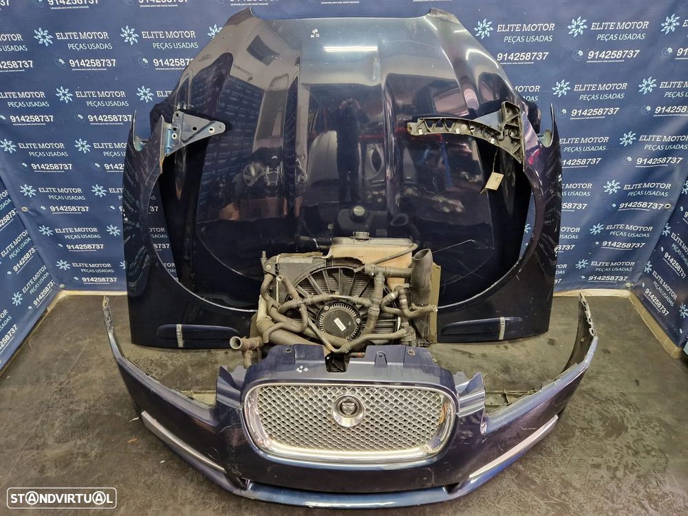 Frente completa usada JAGUAR XF X250 2.7D parachoques guardalamas capot oticas radiadores - 6