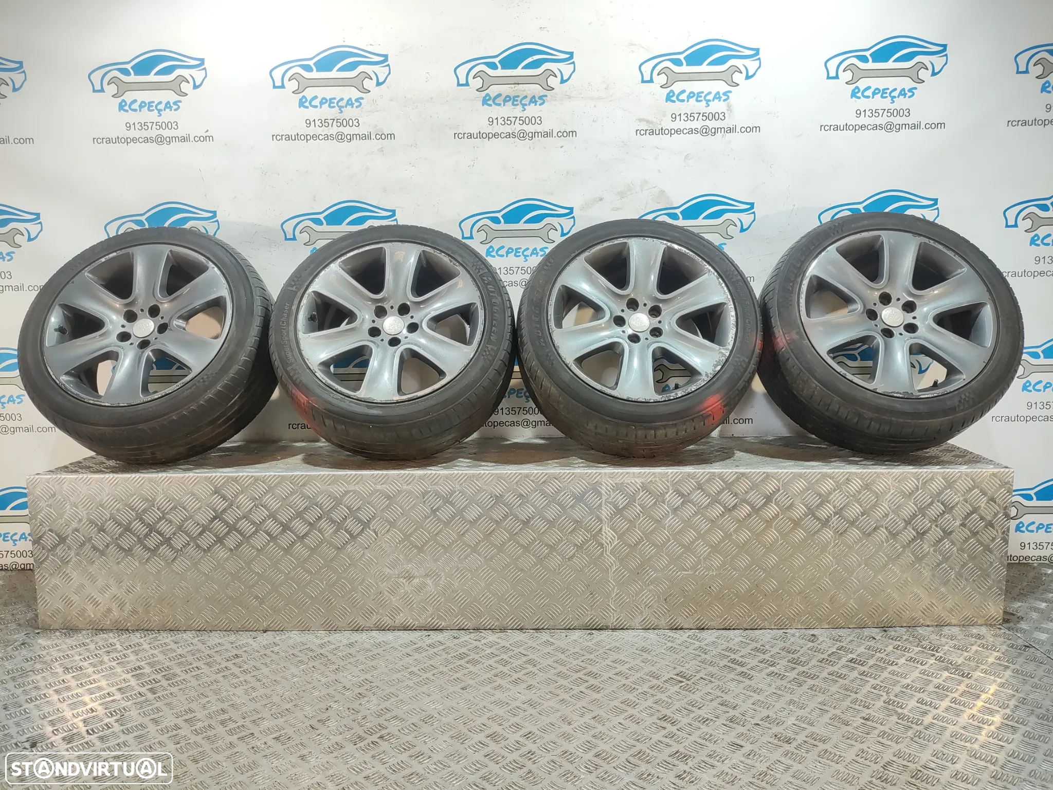 Jantes 18" Jaguar - XF MK1 I X250 - ORIGINAIS - 8.5J | ET49 | 5x108 - 18 Polegadas | 8X23-1007-BA  | 8X231007BA | Jante | 5 x 108 | 245 45 18 | Pneus - 12