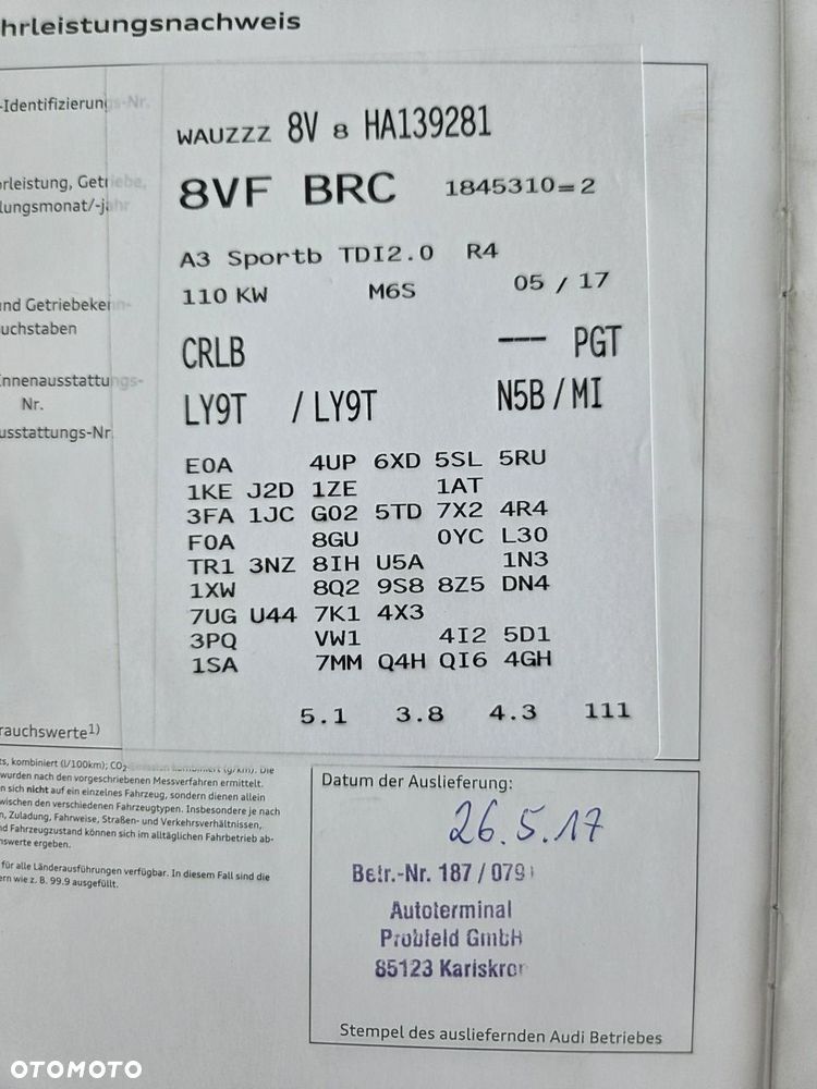 Audi A3 Sportback 2.0 TDI Edycja Specjalna - 7
