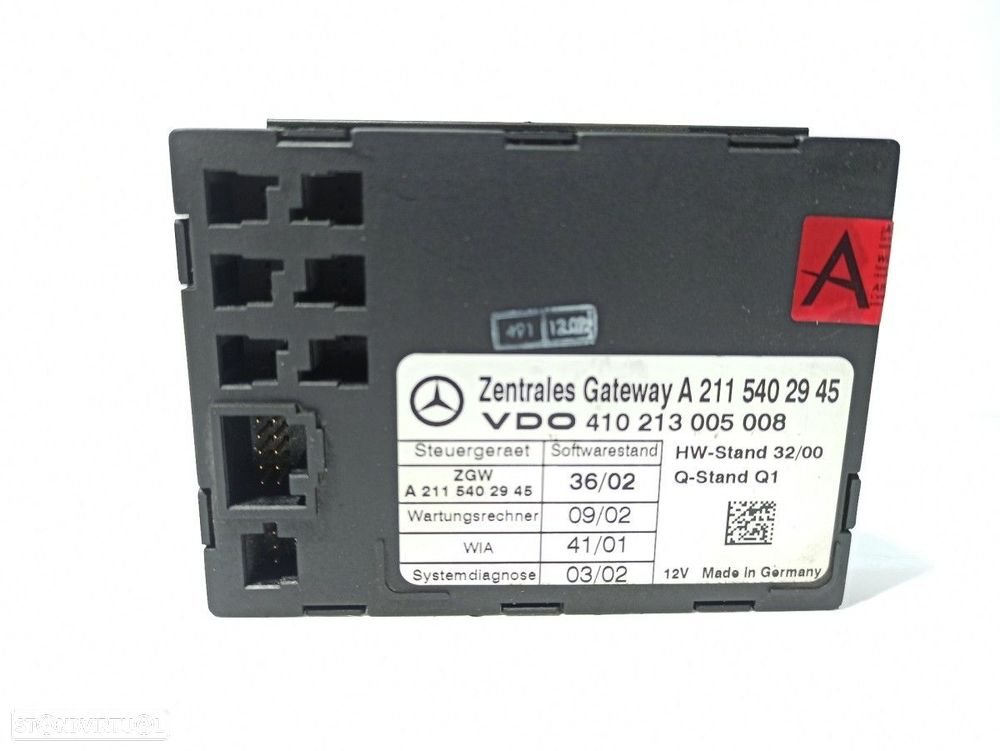 MÓDULO ELETRÓNICO MERCEDES CLASE E (W211) BERLINA E 220 CDI (211.006) - 1