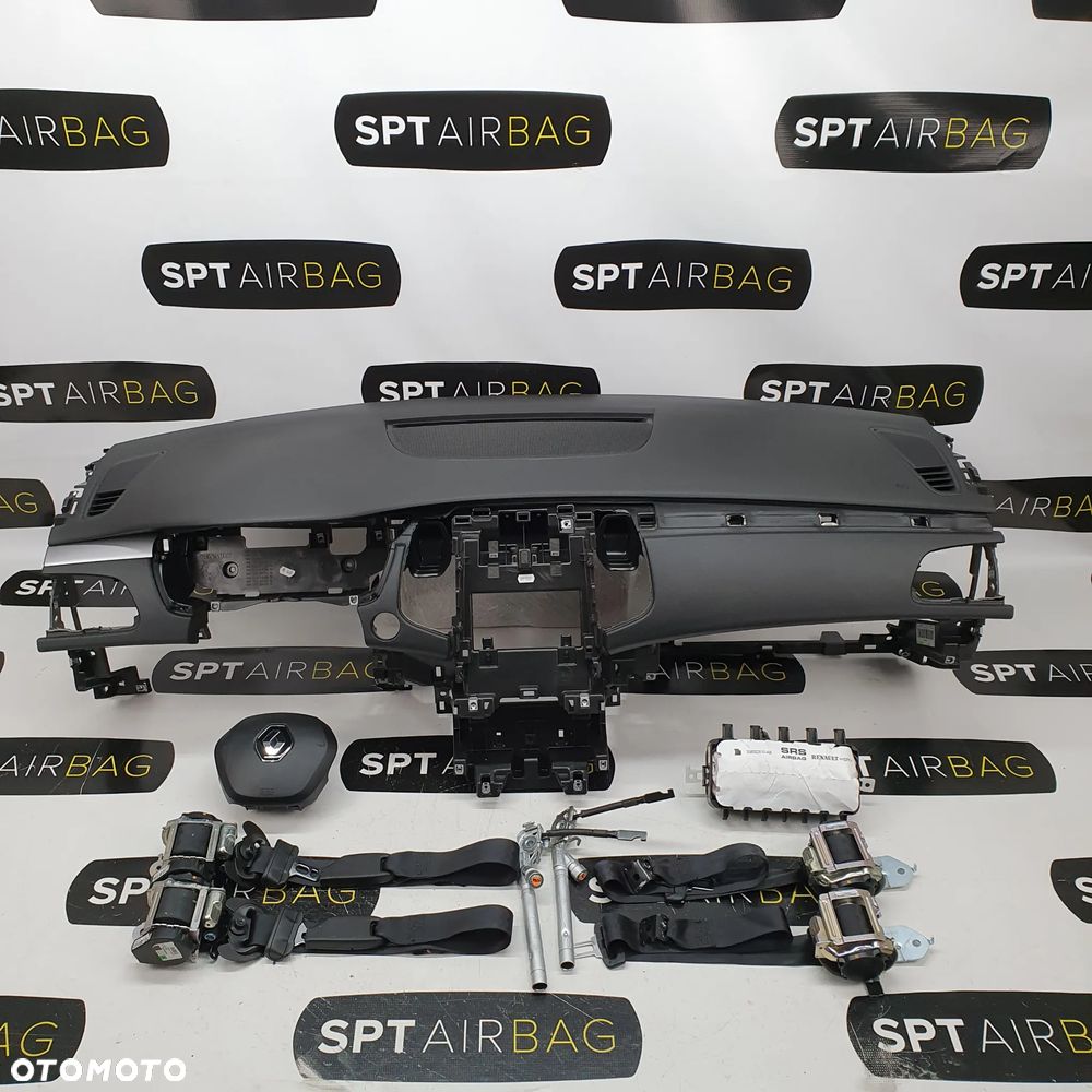 RENAULT TALISMAN DESKA ROZDZIELCZA KONSOLA KOKPIT PULPIT PODUSZKI AIRBAG AIR BAG PASY KIT SET - 1