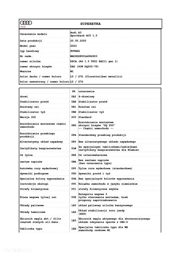 Audi A3 Sportback 35 TFSI cylinder on demand S tronic sport - 21