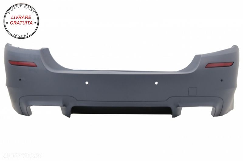 Bara Fata Bara Spate cu Praguri Laterale si Ornamente Evacuare crom BMW Seria 5 F1- livrare gratuita - 5