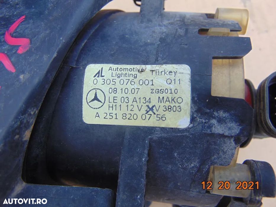 proiector ceata stanga Mercedes ML w204 B Class w245 A Class w169 dezm - 2