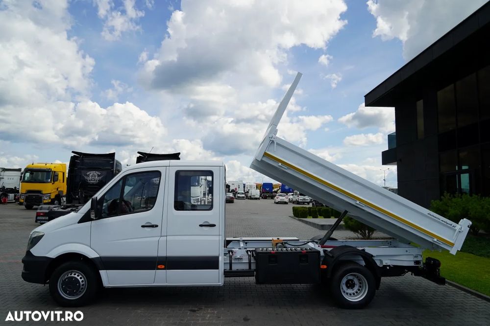 Mercedes-Benz SPRINTER 516 CDI / BASCULĂ DIN OȚEL - 3,5 M / CAMION BASCULĂ DIN OȚEL - 7 LOCURI / DOUĂ LOCURI / MANUALĂ / IMPORTATĂ - 4