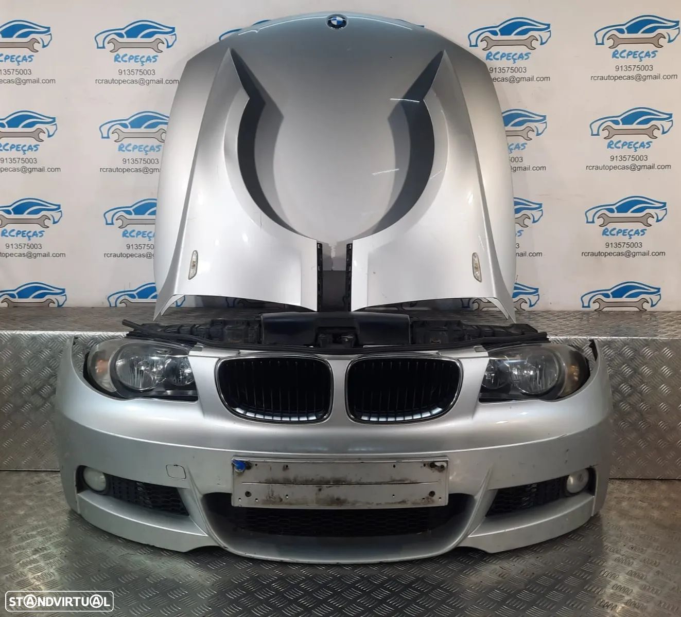 FRENTE COMPLETA BMW SERIE 1 E88 CABRIO PACK M  E81 E82 E87 PARACHOQUES GUARDA-LAMAS OTICAS RADIADOR VENTILADOR FRENTE FIBRA REFORÇO - 1