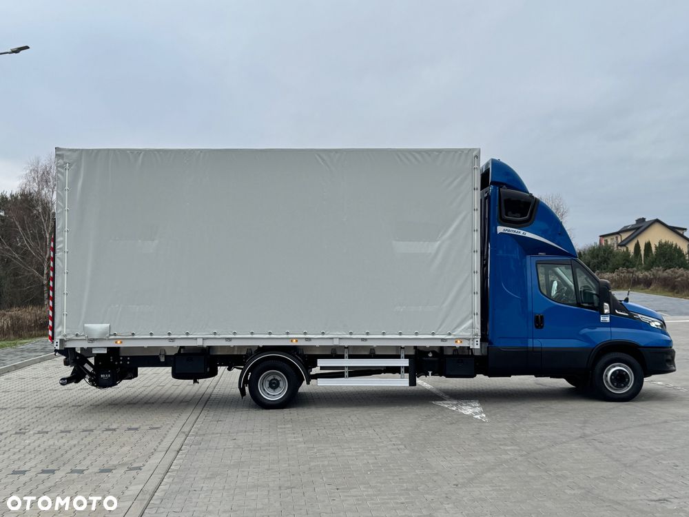 Iveco Daily 2023r Hi-Matic‼️70C21H‼️Winda Bar 1000KG // Plandeka 15 Palet Firanka‼️Spanie z tyłu Spojtrak XL Poduszki Pneumatyczne Wysokość rampowa Full LED Tempomat Salon Polska DMC7200KG Faktura Vat 23% TwinCab - 12