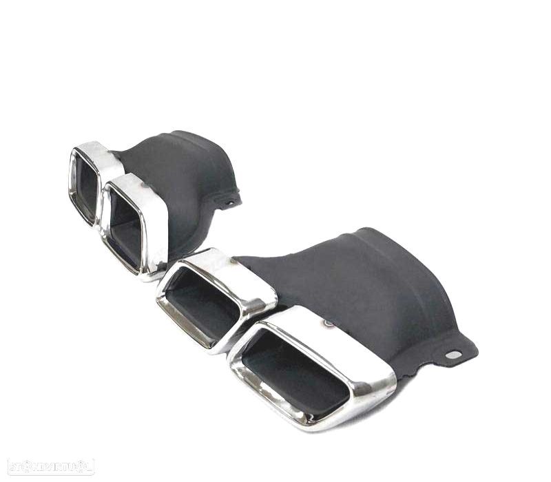 PONTEIRA DE ESCAPE PARA MERCEDES CLASSE GLC X253 15- CROMADO - 2