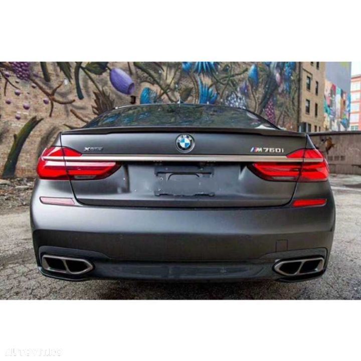 Eleron portbagaj model Performance pentru  BMW seria 7 G11 G12 negru lucios plastic abs ⭐️⭐️⭐️⭐️⭐️ - 1