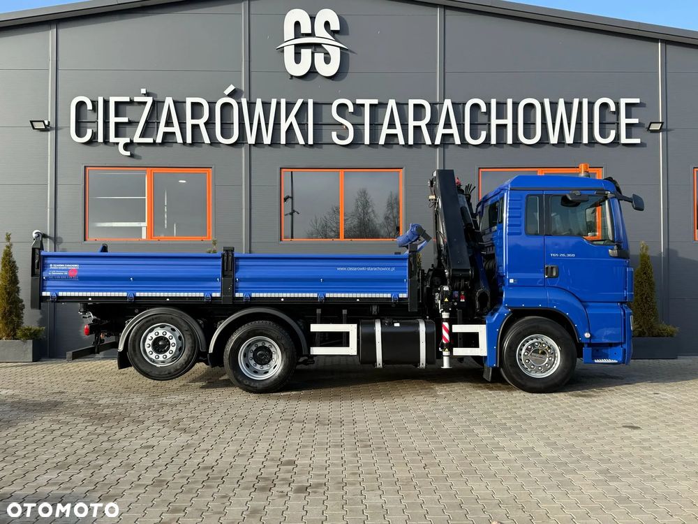 MAN TGM TGS TGX 26.360 // E5 // 6x2 6x4 // WYWROTKA 3-S // HMF 1420 K2 // kipper, krane, crane, żuraw, dźwig, wywrot - 9