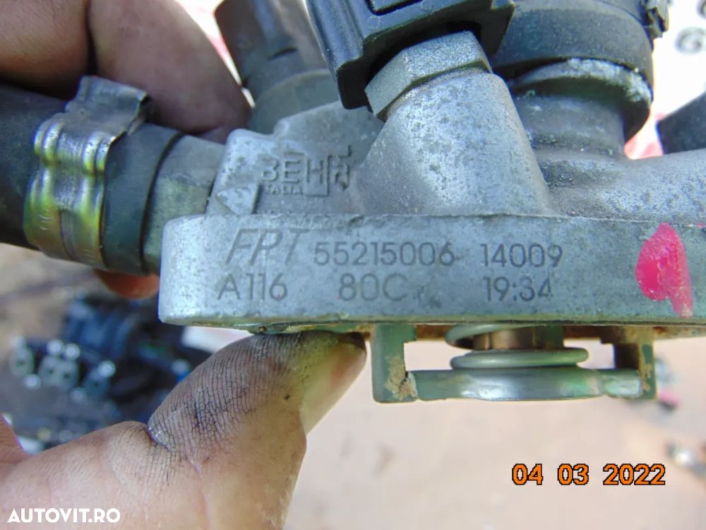 Carcasa termostat FiAt 1.4 benzina Tipo fiat 500 500c 500l doblo abarth grande punto evo punto pand - 3