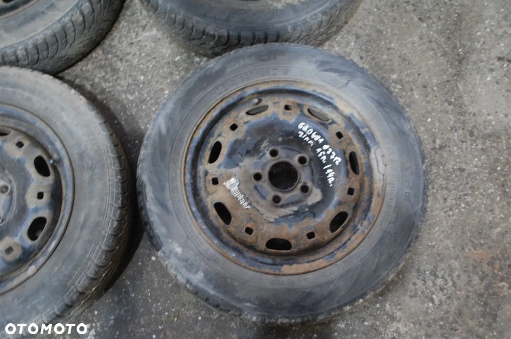 KOŁA FELGI STALOWE + OPONY ZIMOWE 6Q0601027R 5X100 ET35 5J 165/70R14 VW POLO IV SKODA AUDI SEAT - 3
