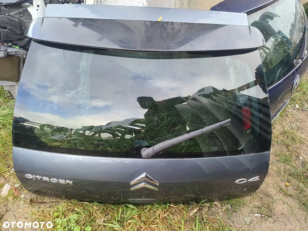 CITROEN C4 I 2006R KLAPA BAGAŻNIKA TYŁ SZARA EZW - 1