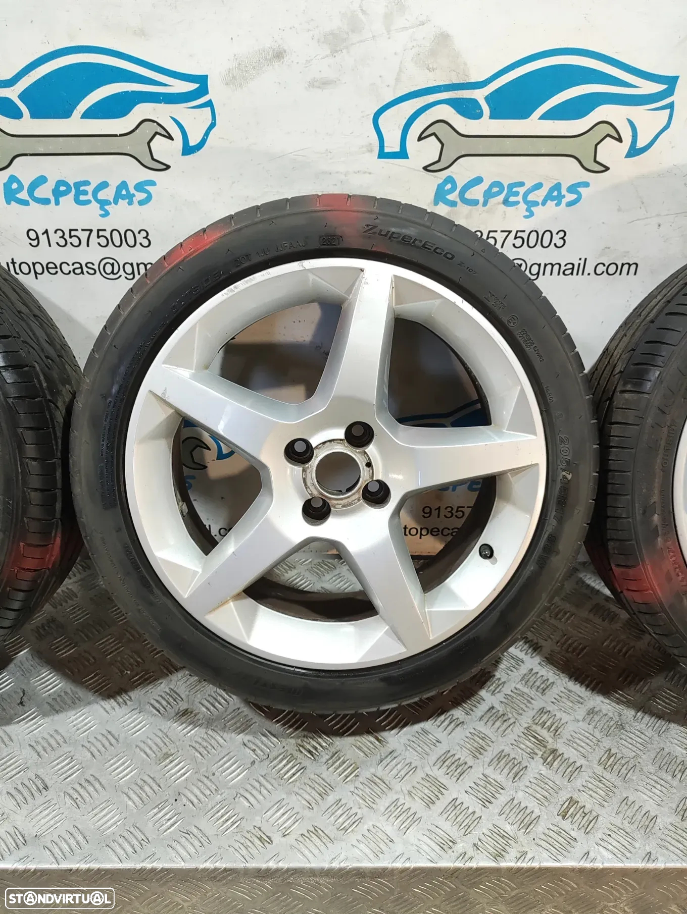 Jantes 17" Ronal | Opel - Tigra B - ORIGINAIS - 8.5J | ET41 | 5x100 - 17 Polegadas | GM13231495 | 13231495 | Jante | 5 x 100 | 205 45 17 | Pneus - 6