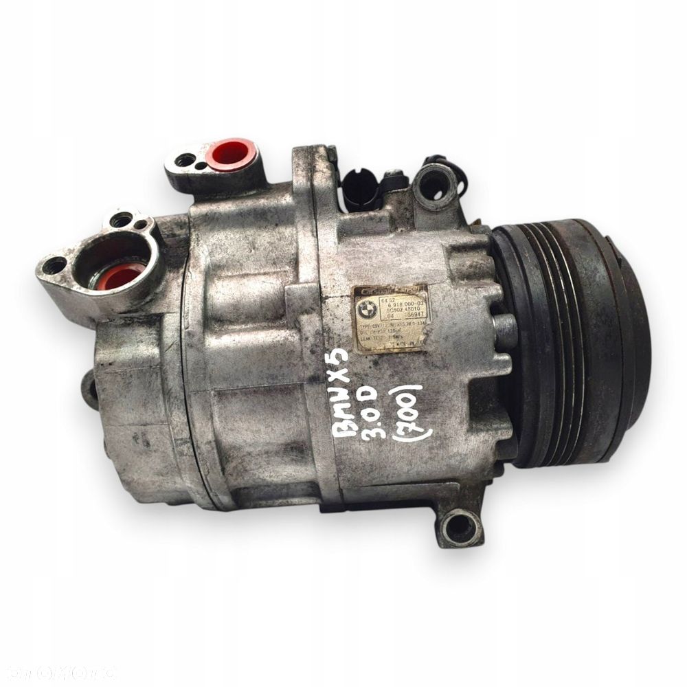 SPRĘŻARKA KLIMATYZACJI BMW X5 E53 3.0D 6918000-03 CSV717 CALSONIC - 6