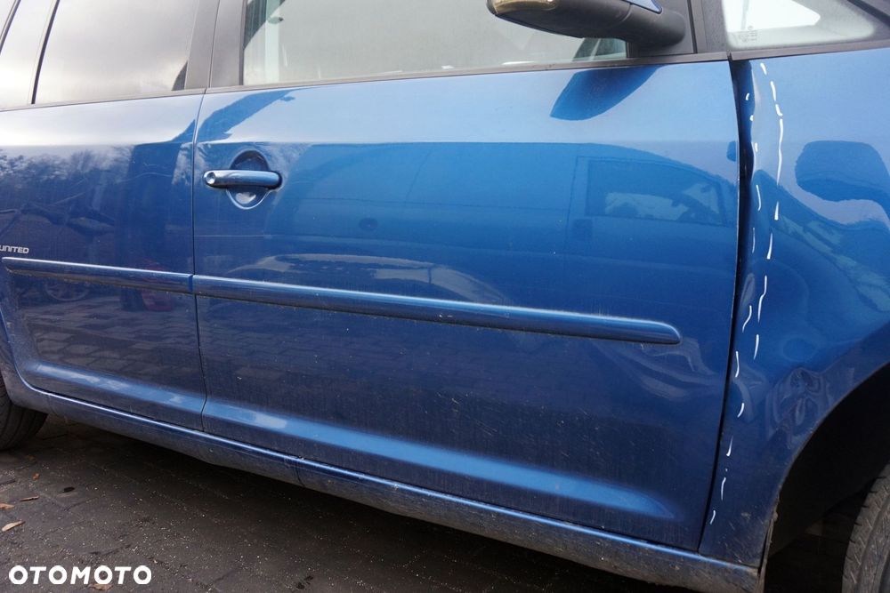 DRZWI PRZEDNIE PRAWE TOURAN I LIFT FL1 LC5C  NIEBIESKI VOLKSWAGEN 2006-2010 - 3