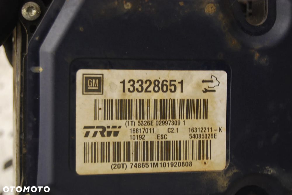 POMPA ABS + STEROWNIK 13328651 OPEL INSIGNIA A 2.0 CDTI - 5