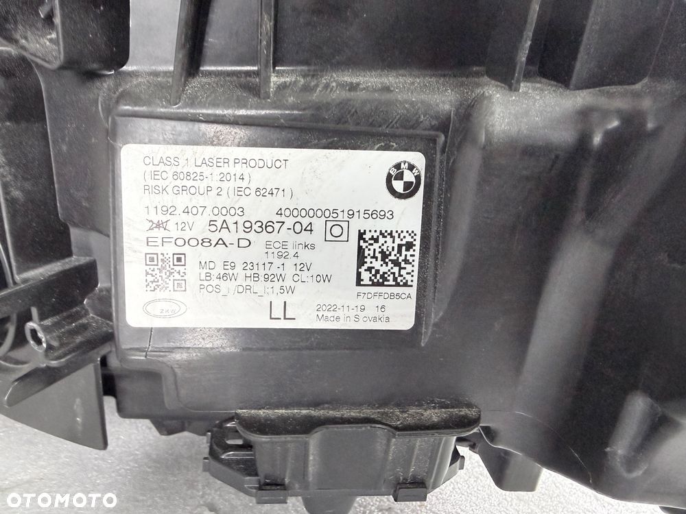 Reflektor lampa lewa BMW 4 G22 G23 G24 G26 5A19367-04 laser - 6