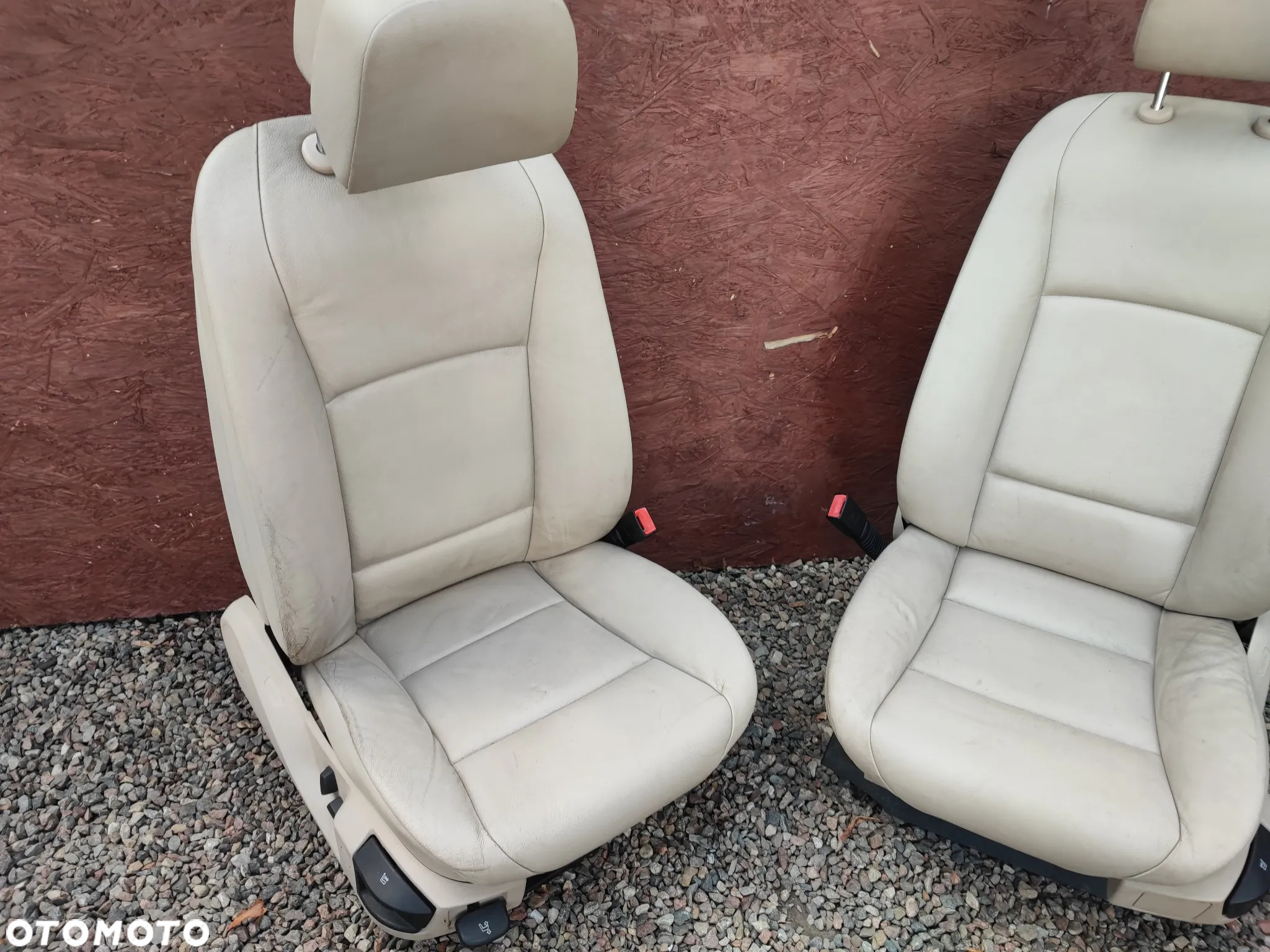 BMW F10 / F11 ORYGINALNE FOTELE PRZEDNIE LEWEY / PRAWY W KOLORZE OYSTER / DAKOTA CREMA ELEKTRYCZNE, PODGRZEWANE O NR. 52 10 9 172 763 OEM - 4