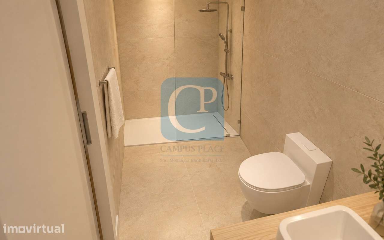 Apartamento T2 com três varandas no Edifício 94, Pedrouços, Maia - Grande imagem: 3/8